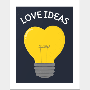 Love Lightbulb T-Shirt Posters and Art